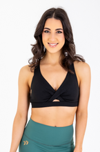 Load image into Gallery viewer, &quot;Midnight&quot; Knot Your Bae Sports Bra

