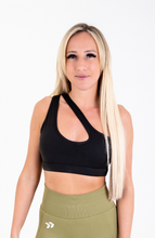Load image into Gallery viewer, &quot;Power&quot; Cold Shoulder Sports Bra
