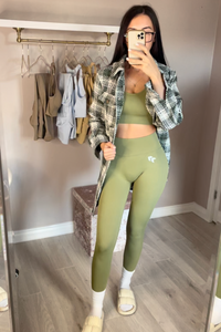 "Khaki" Signature Scrunch Leggings