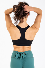 Load image into Gallery viewer, &quot;Midnight&quot; Knot Your Bae Sports Bra
