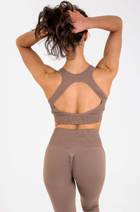 "Cocoa" Open Back Bra